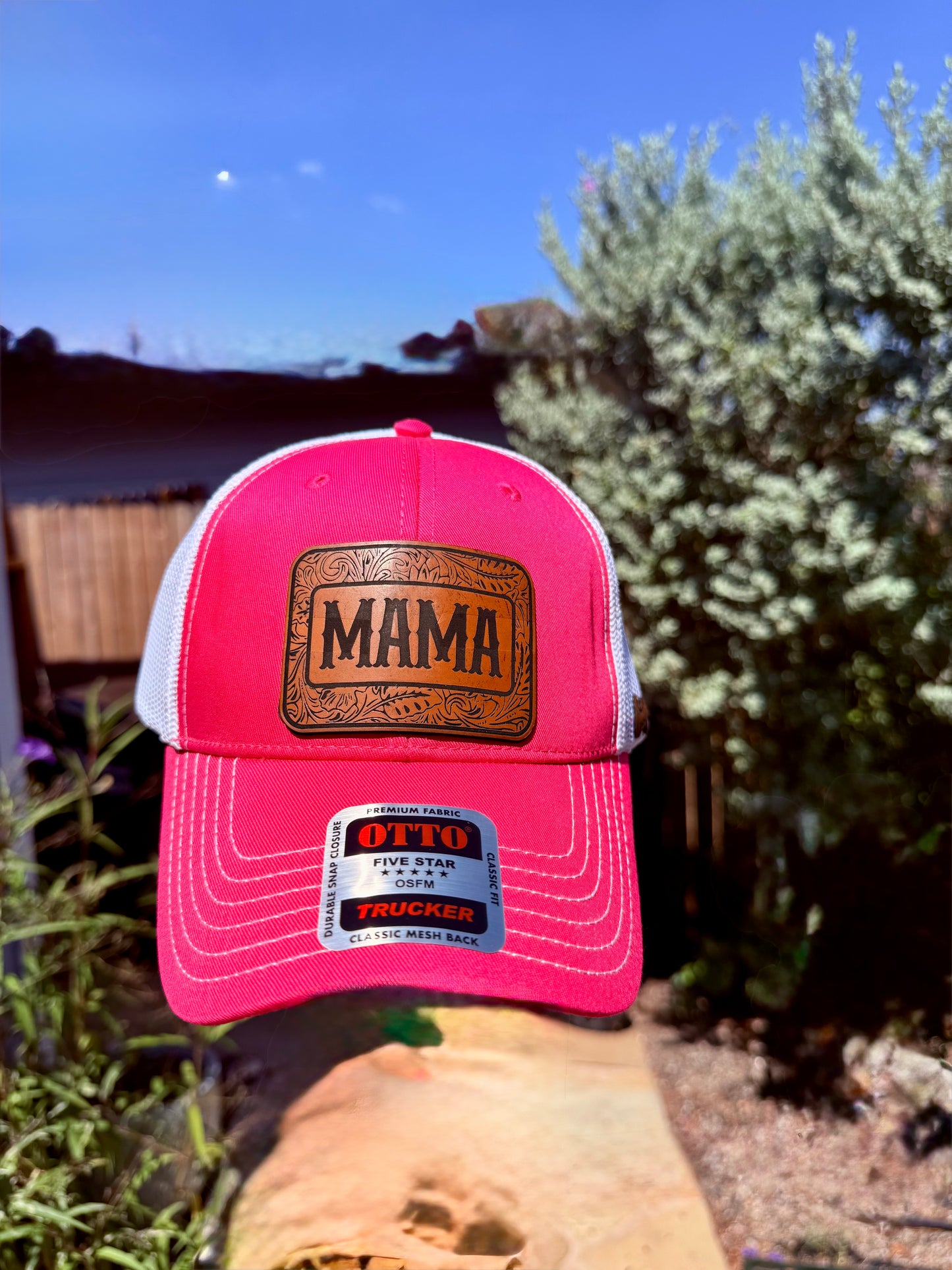 MAMA and MINI Heather pink Trucker cap