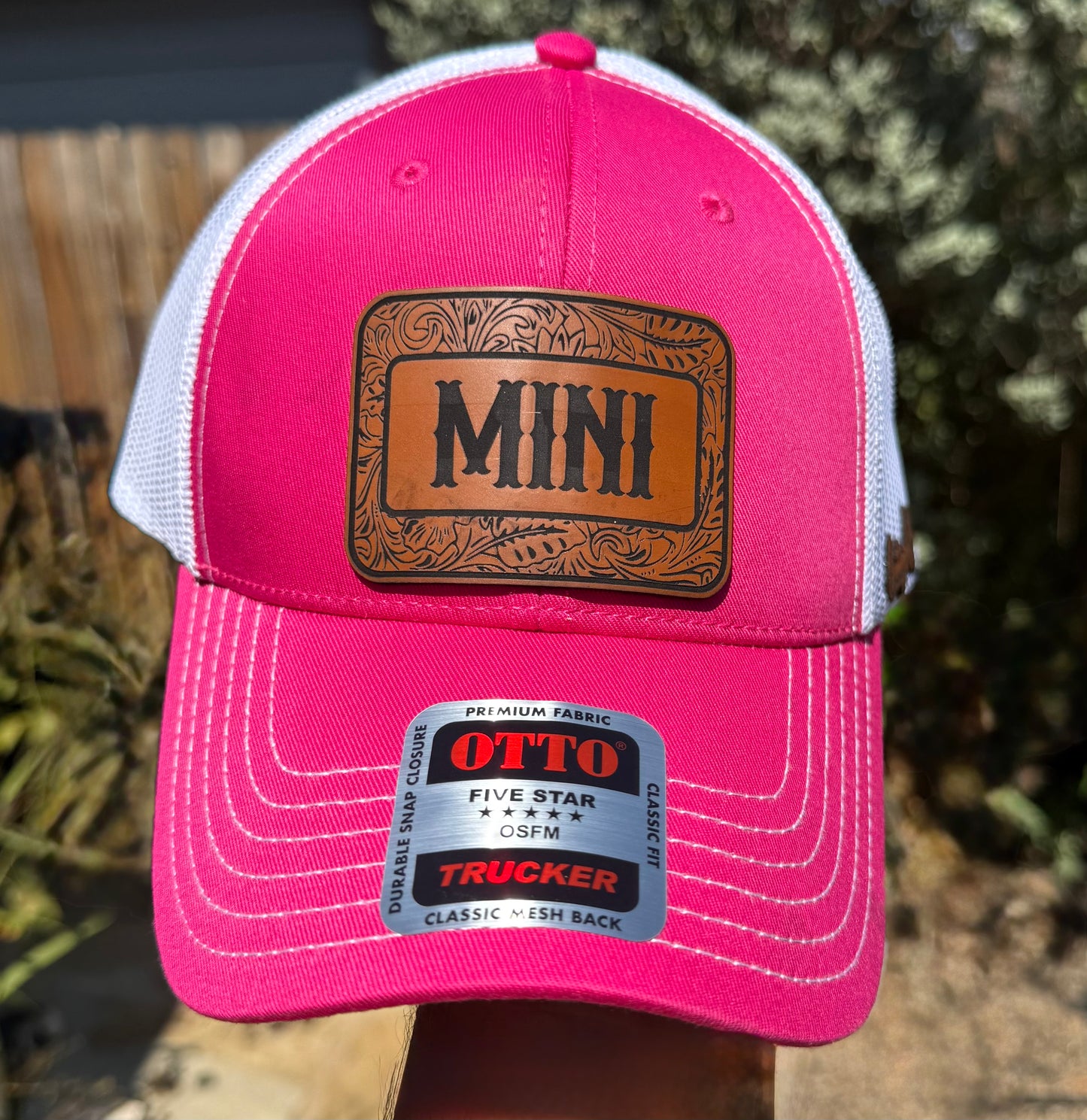 MAMA and MINI Heather pink Trucker cap