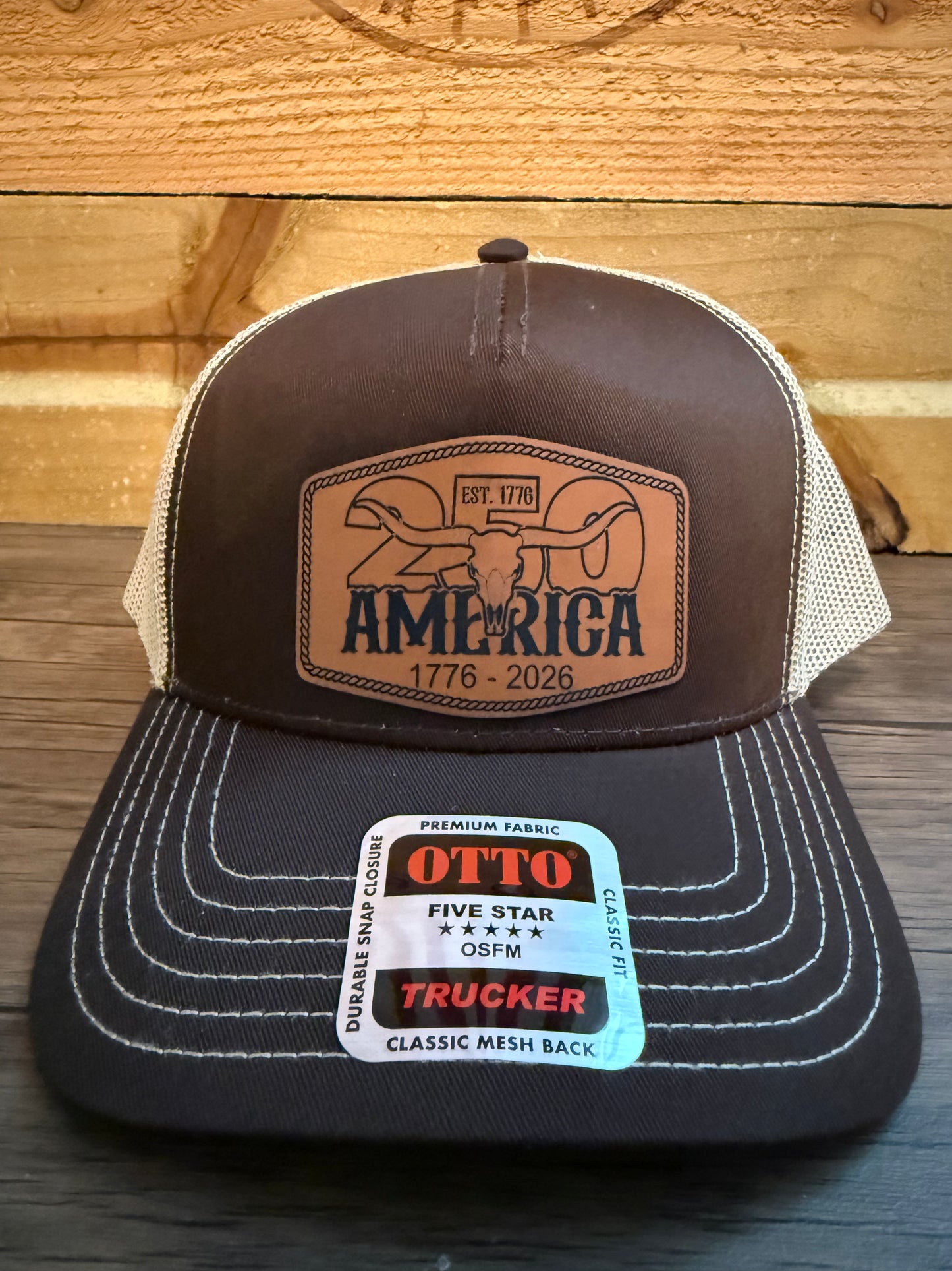 Otto America 250 year anniversary longhorn trucker hat