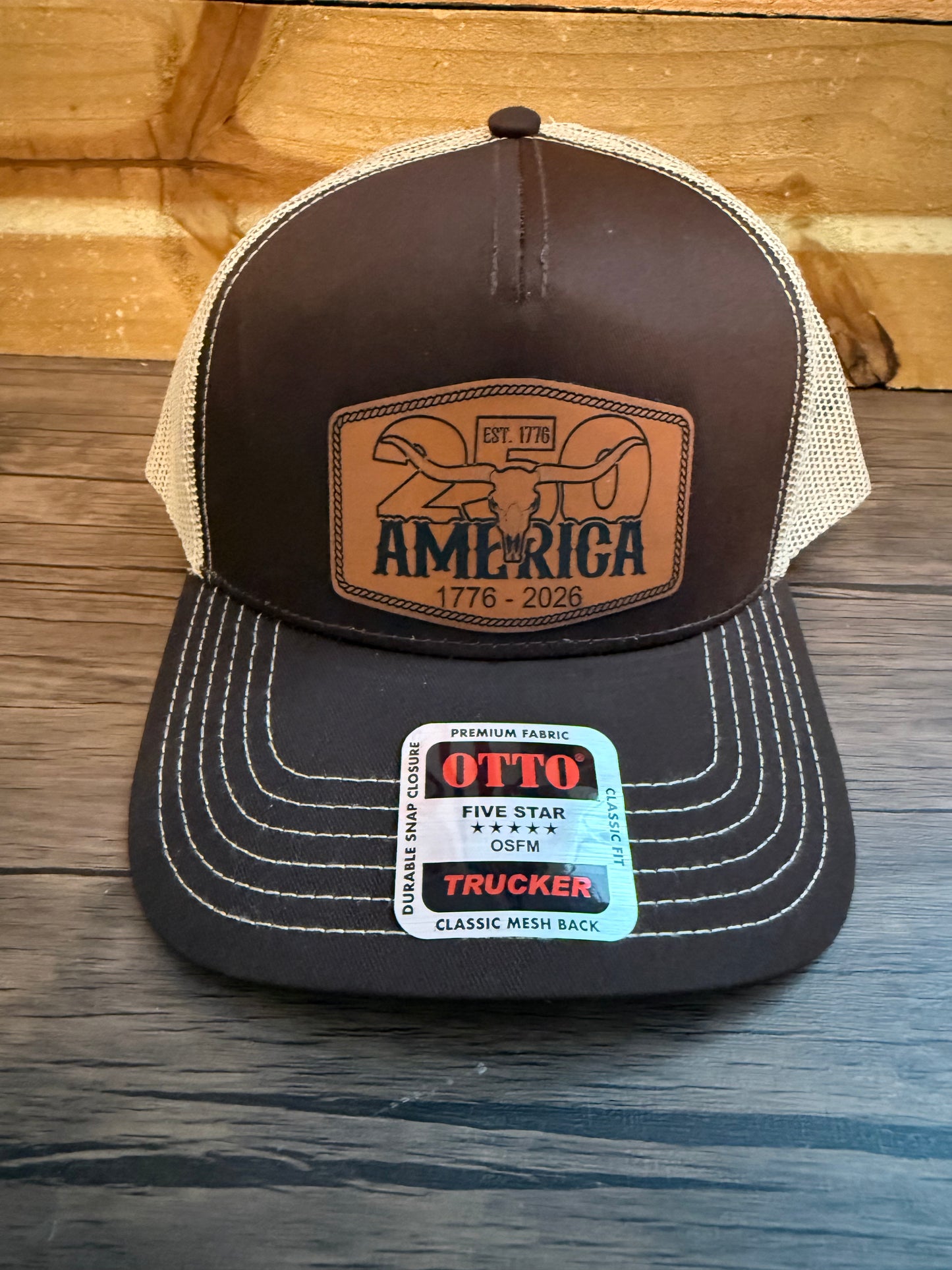 Otto America 250 year anniversary longhorn trucker hat
