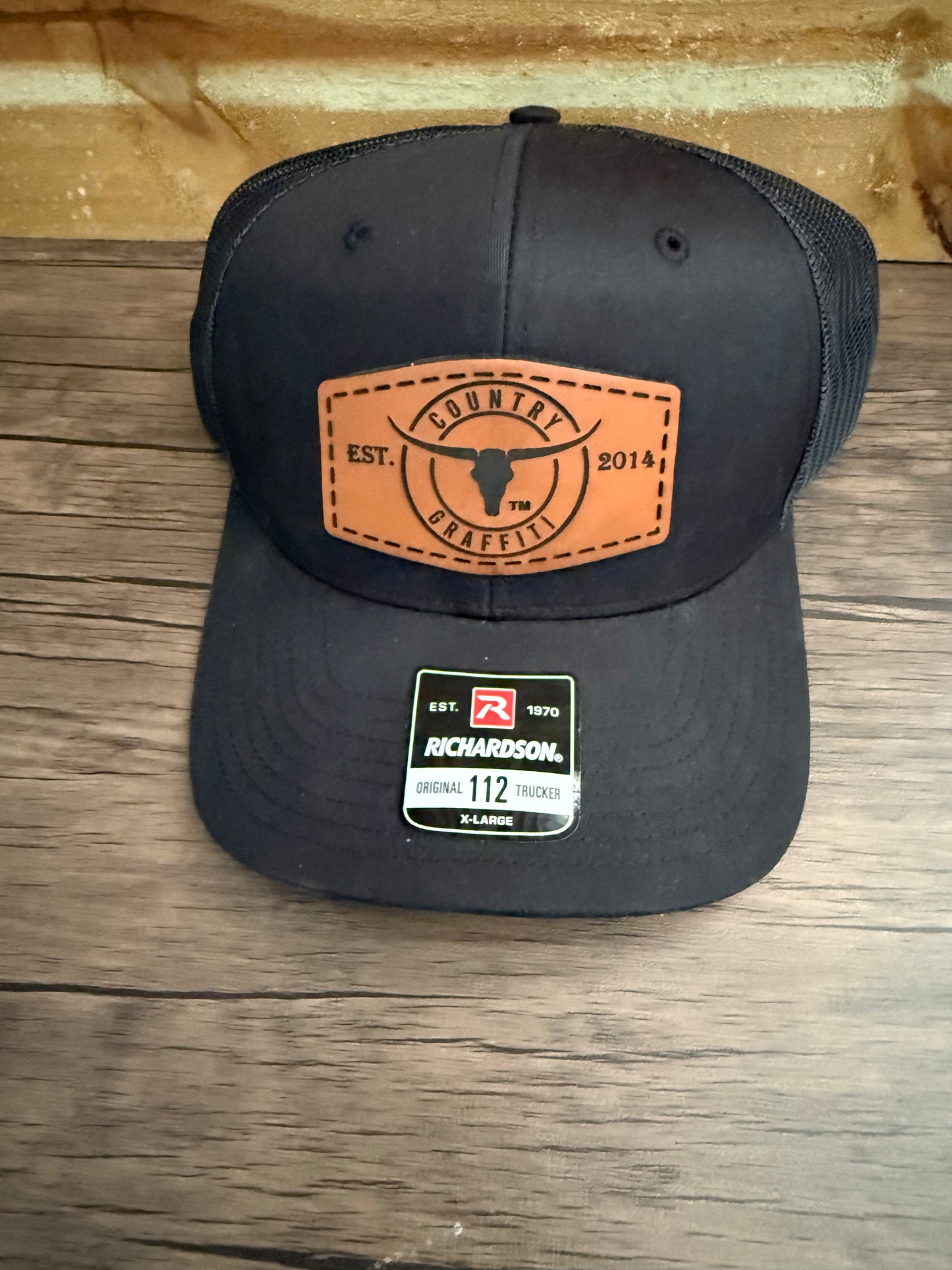 Country Graffiti Texas Longhorn brand Richardson 112 trucker hat.