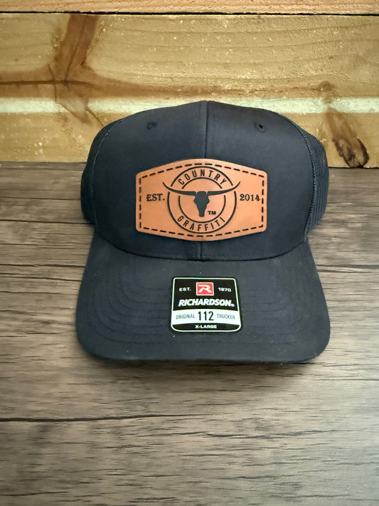 Country Graffiti Texas Longhorn brand Richardson 112 trucker hat.
